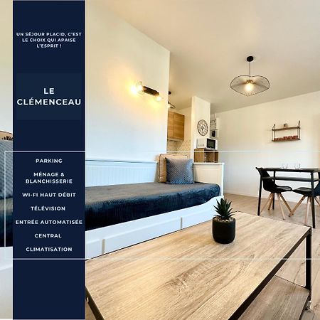 Le Clemenceau - Parking Prive - Fibre & Clim Appartement Mont-de-Marsan Buitenkant foto